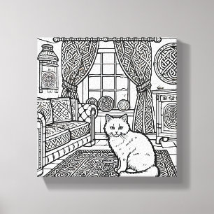 Kühne und leichte Katze #8 Leinwanddruck
