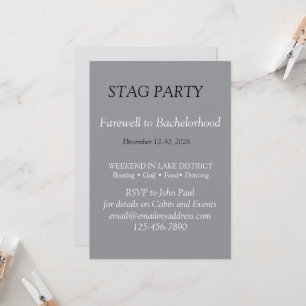 Kühne und stilvolle STAG-Party Einladung