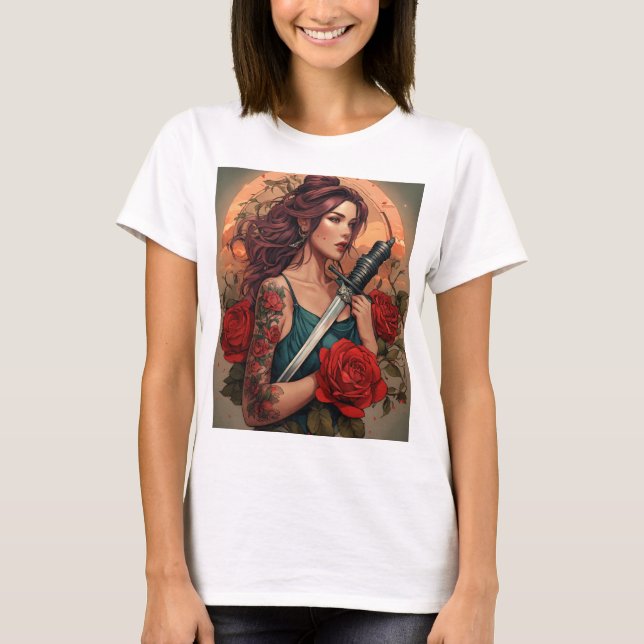"Kühne und zeitlos: Amerikanische Traditionelle Ta T-Shirt (Vorderseite)