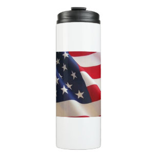 Kühne US Flagge - Flaggenkunst der Staaten Thermosbecher