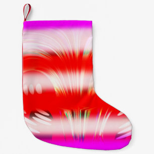 Kühne Weihnachtsstreifen Spaß Kunst Kleiner Weihnachtsstrumpf