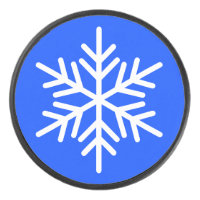 kühne weiße nordische Schneeflocke auf Vivid Royal