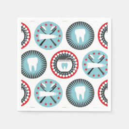 Kühne Zahnarztmuster - Zahnarzthygiene Serviette