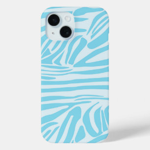 Kühner Blau-Weiß-Zebradruck Case-Mate iPhone Hülle