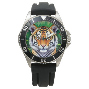 Kühner Botanischer Tigerjunge  Armbanduhr