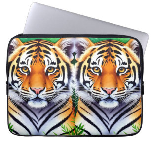 Kühner Botanischer Tigerjunge Laptopschutzhülle
