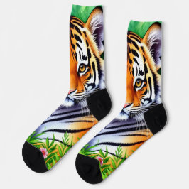 Kühner Botanischer Tigerjunge Socken