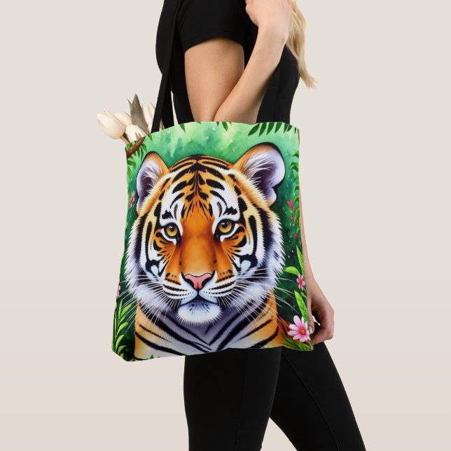 Kühner Botanischer Tigerjunge  Tasche (Von Nahem)