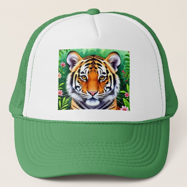 Kühner Botanischer Tigerjunge  Truckerkappe (Vorderseite)