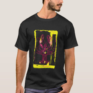 Kühner Hummerdruck mit lebhaften gelben Rändern T-Shirt