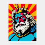 Kühner Pop Art Zeus - farbenfrohe griechische Gott Acrylschild<br><div class="desc">Bringen Sie den Donner mit diesem beeindruckenden Pop-Kunstportrait von Zeus,  dem mächtigen König der griechischen Götter! Dieses kühne Design verbindet klassische Mythologie mit lebendigem Pop-Kunststil und eignet sich perfekt für Liebhaber von alten Legenden,  moderner Kunst und auffälligen Farben.</div>