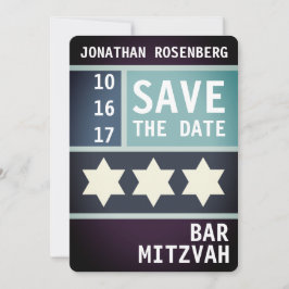 Kühner Star von David Bar Mitzvah Save the Date