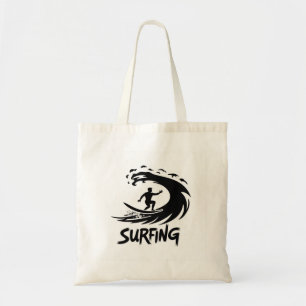 Kühner Surfer-Welle Minimalist-Tasche Tragetasche