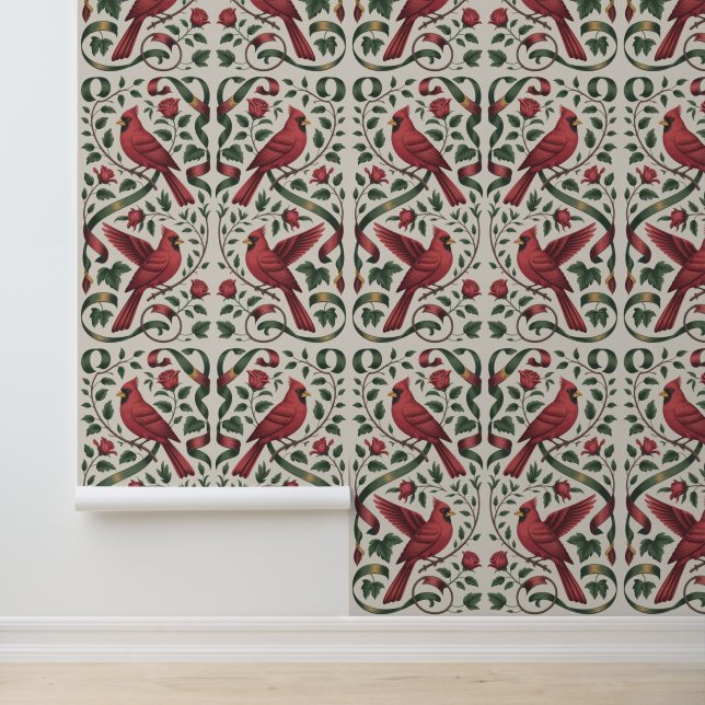 Kühner Vogel Maximalist Tapete (Anwendung)