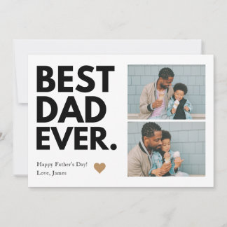 Kühnes bester Vater je Vatertag Multi-Foto Karte