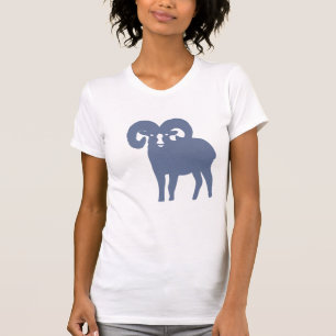 Kühnes Blaues Widder-Sternzeichen-Geschenk T-Shirt