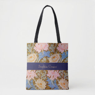 Kühnes Blumendesign von William Morris - Namen anp Tasche