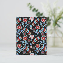 Kühnes Blumenmuster-Albumblatt-Papier