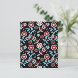 Kühnes Blumenmuster-Albumblatt-Papier