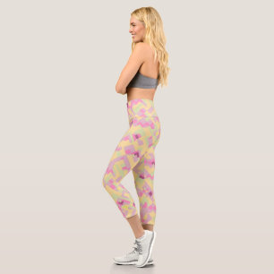 Kühnes Boho-Abstrakt Capri Leggings