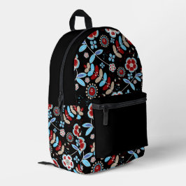 Kühnes florales Muster Bedruckter Rucksack