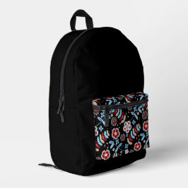 Kühnes florales Muster Bedruckter Rucksack