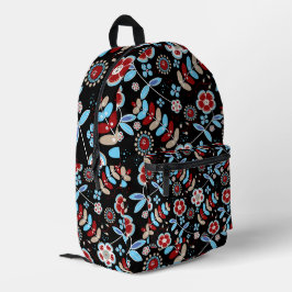 Kühnes florales Muster Bedruckter Rucksack