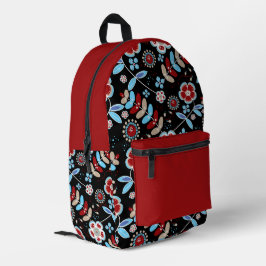 Kühnes florales Muster Bedruckter Rucksack