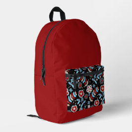 Kühnes florales Muster Bedruckter Rucksack