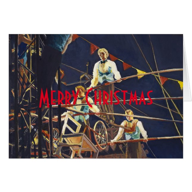 Kühnes Flying Wallendas Trapez-Zirkus-Programm (Vorderseite (Horizontal))