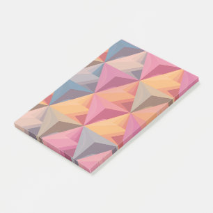 Kühnes geometrisches Dreiecksmuster Post-it Klebezettel