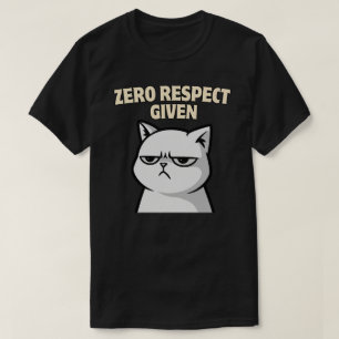 Kühnes Katzen-Grafikdesign T-Shirt