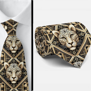 Kühnes Leoparden-Tie Männliche Herrenmode Krawatte