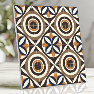 Kühnes Mid-Century-Design mit konzentrischen Kreis Fliese