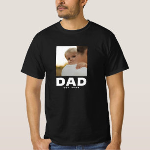 Kühnes modernes Papa-Etabliert-Photo-T-Shirt T-Shirt