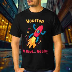 Kühnes Pop-Art-Raketen-Weltraum-T-Shirt T-Shirt
