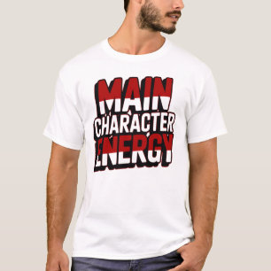 Kühnes Popkultur-T-Shirt-Design mit Charakterenerg T-Shirt