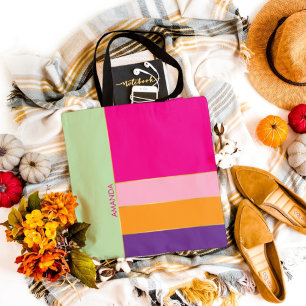 Kühnes stilvolles chic farbenfrohes Muster Thema  Tasche