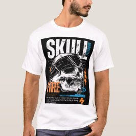 Kühnes Totenkopf-Grafik-T-Shirt-Design T-Shirt
