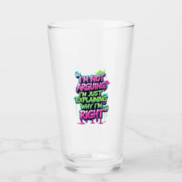 Kühnes Zitat Neon Graffiti Design Glas