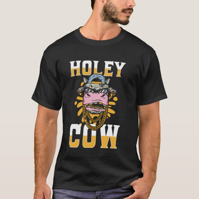 Kuhpiercing-Studio Holey Cow T-Shirt (Vorderseite)
