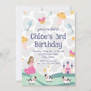 Kuhprinzessin zum Geburtstag Einladung
