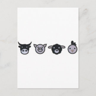 Kuhschaf Postkarte