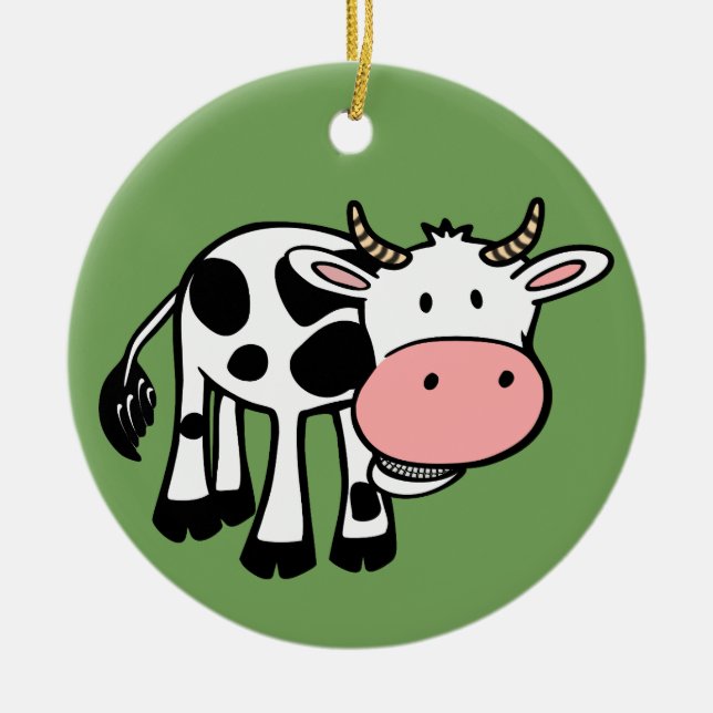 Kuhschmuck Keramik Ornament (Vorne)
