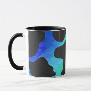 Kuhschwarz und Regenbogen Geschenke Tasse