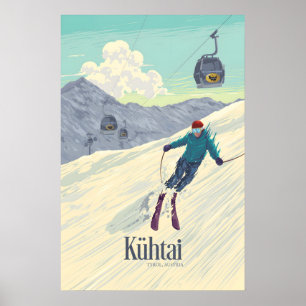Kühtai Tyrol Autriche Station de Ski Affiche de Vo