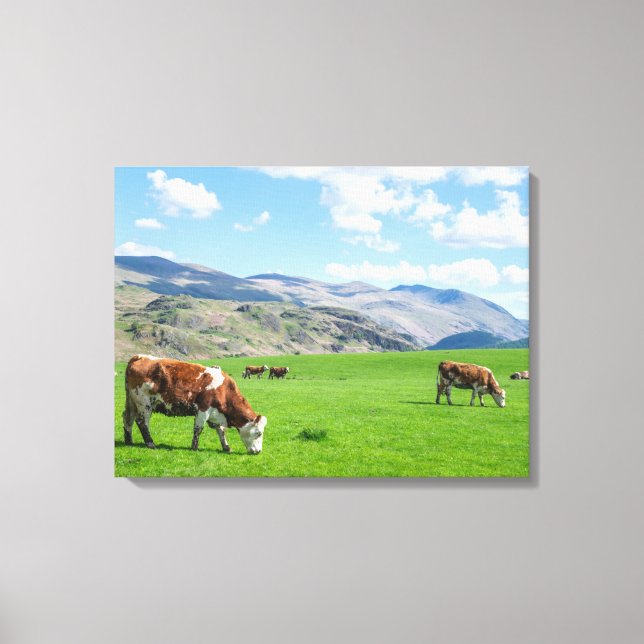 Kuhweideansicht Leinwand (Vorderseite)
