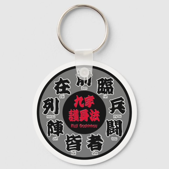 Kuji Goshinhou (九 字 身 法) 01 Schlüsselanhänger (Vorderseite)