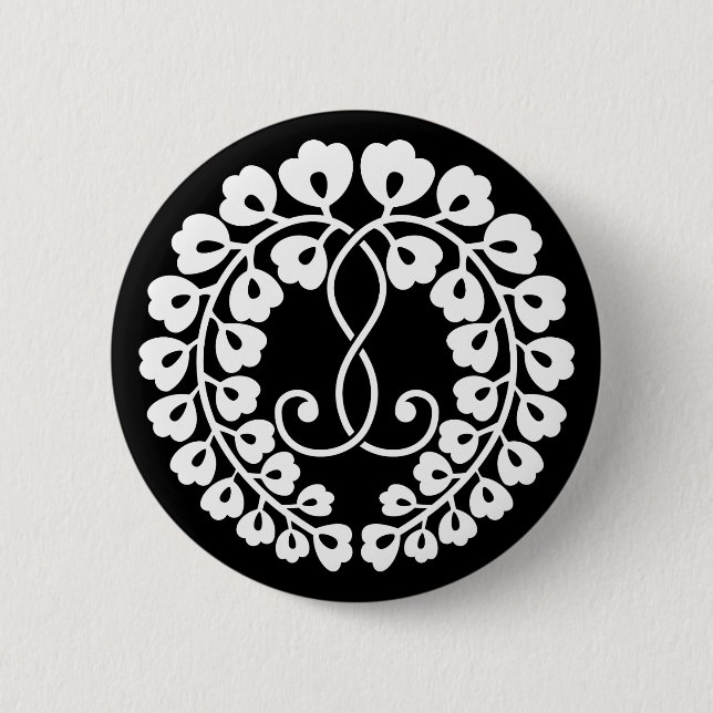 Kujo Wisterie Button (Vorderseite)