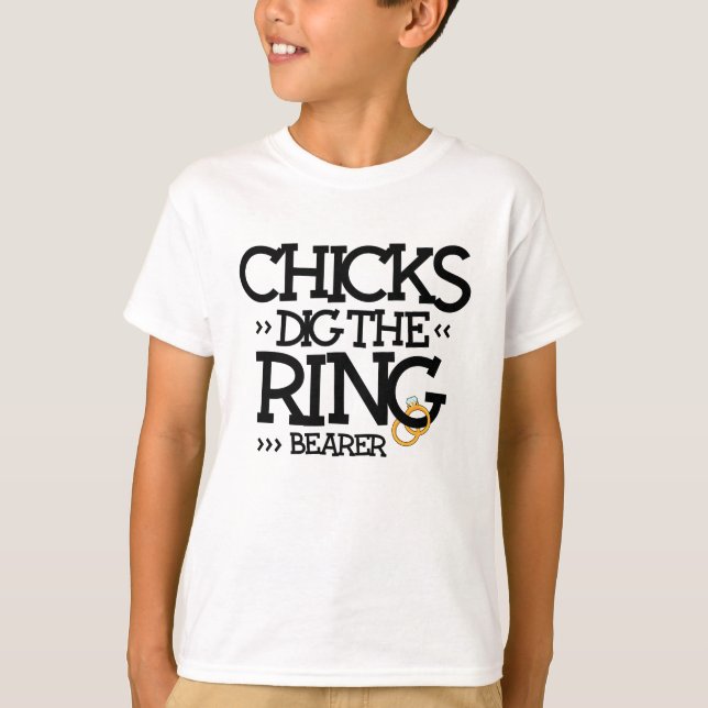 Küken, die das Shirt des Ringers graben (Vorderseite)
